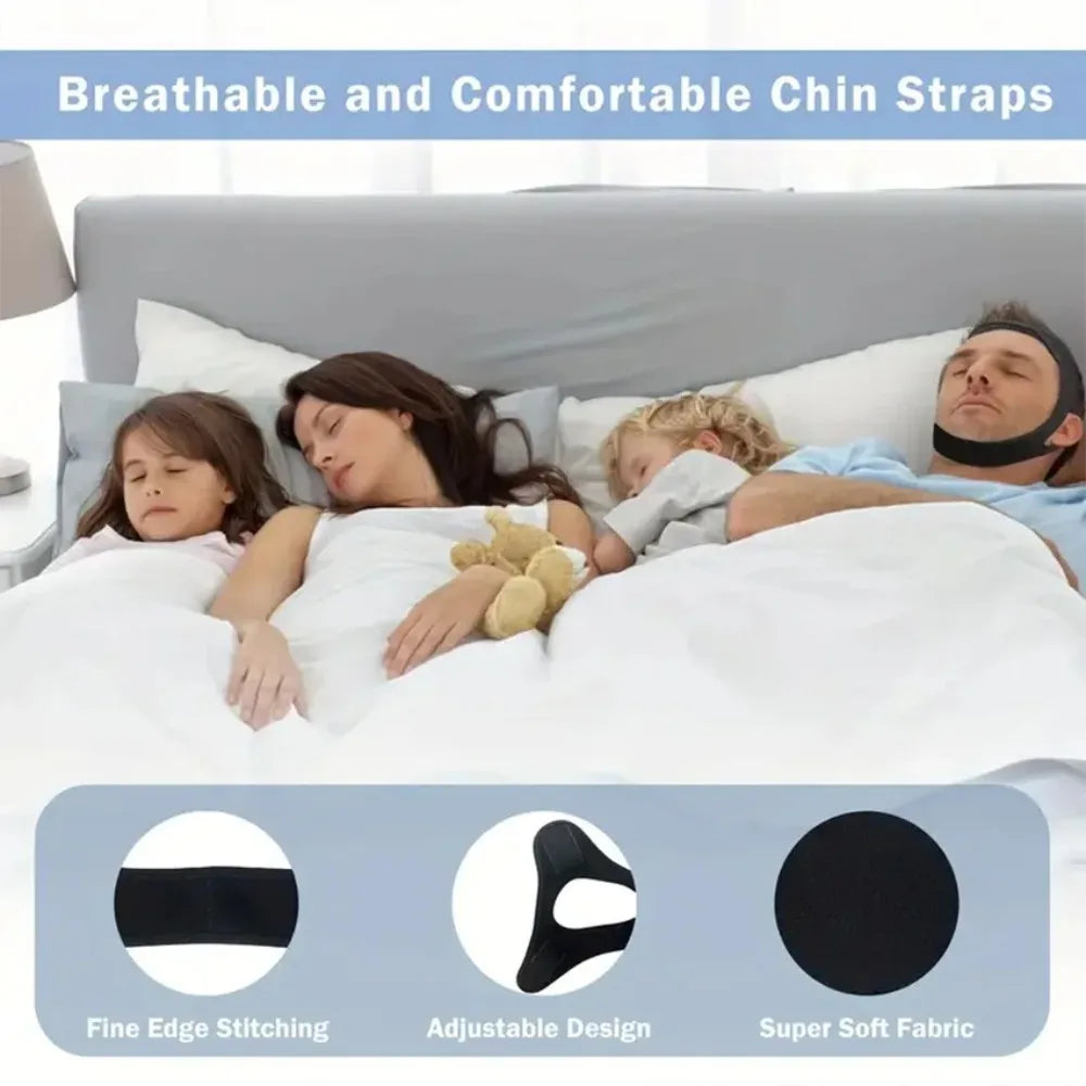 Cotton Anti Snoring Chin Rest For Open Mouth Sleep Correction