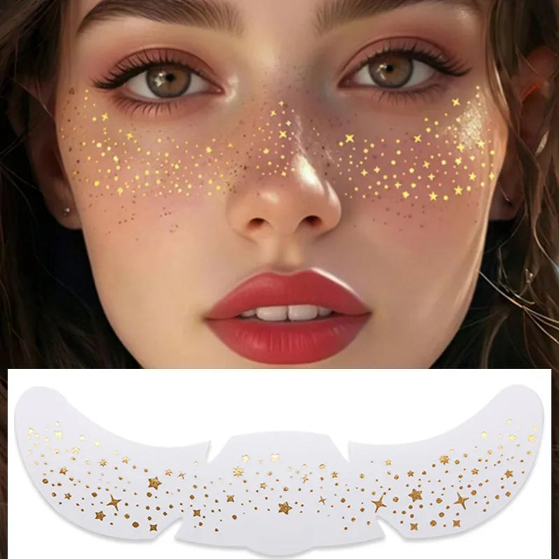 Waterproof Glitter Freckle Temporary Face Tattoo Stickers