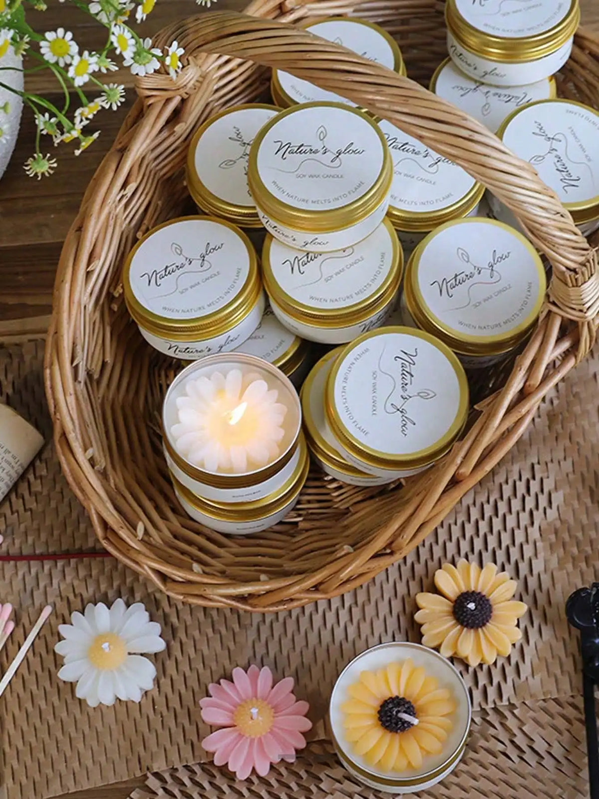 Little Iron Jar Chamomile Scented Soy Wax Aromatherapy Candle
