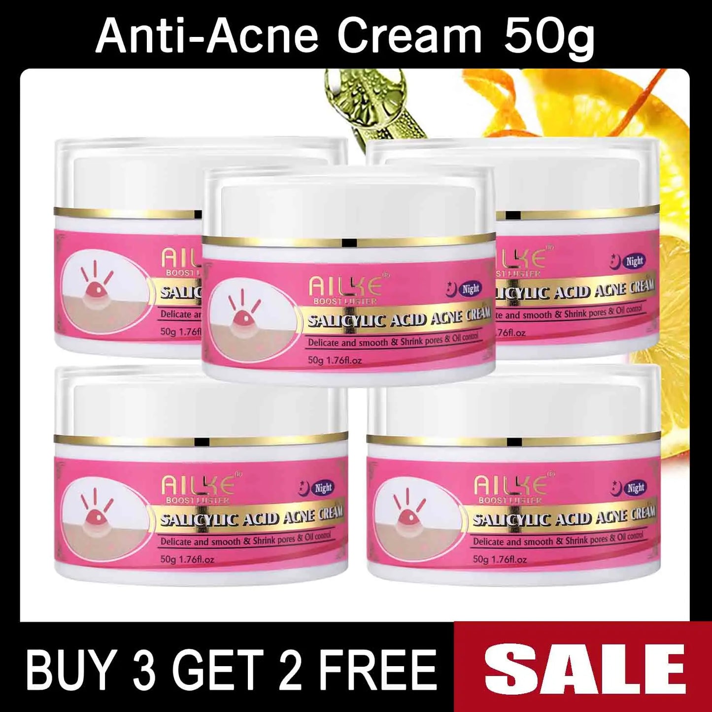 AILKE Natural Skin Brightening Set for Acne and Dark Spots