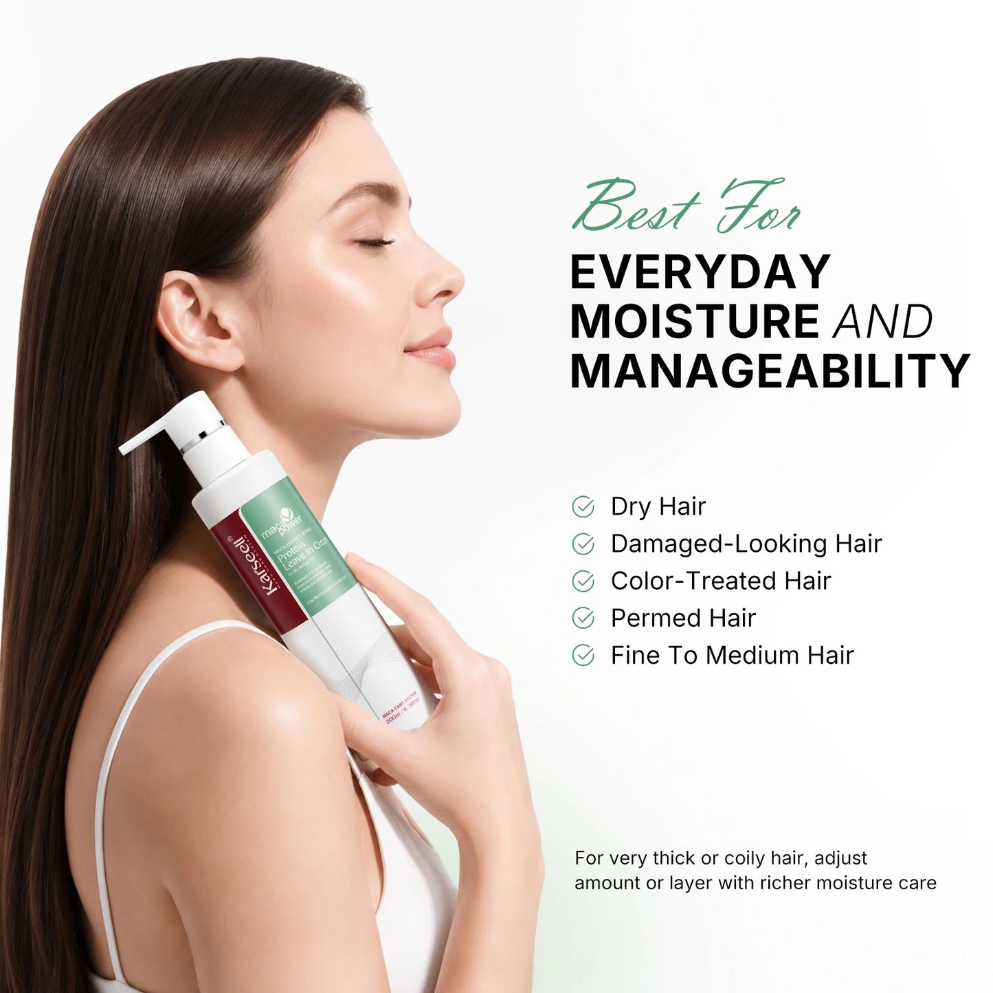 Karseell Protein Leave In Cream Repair Conditioner For Hair Types
