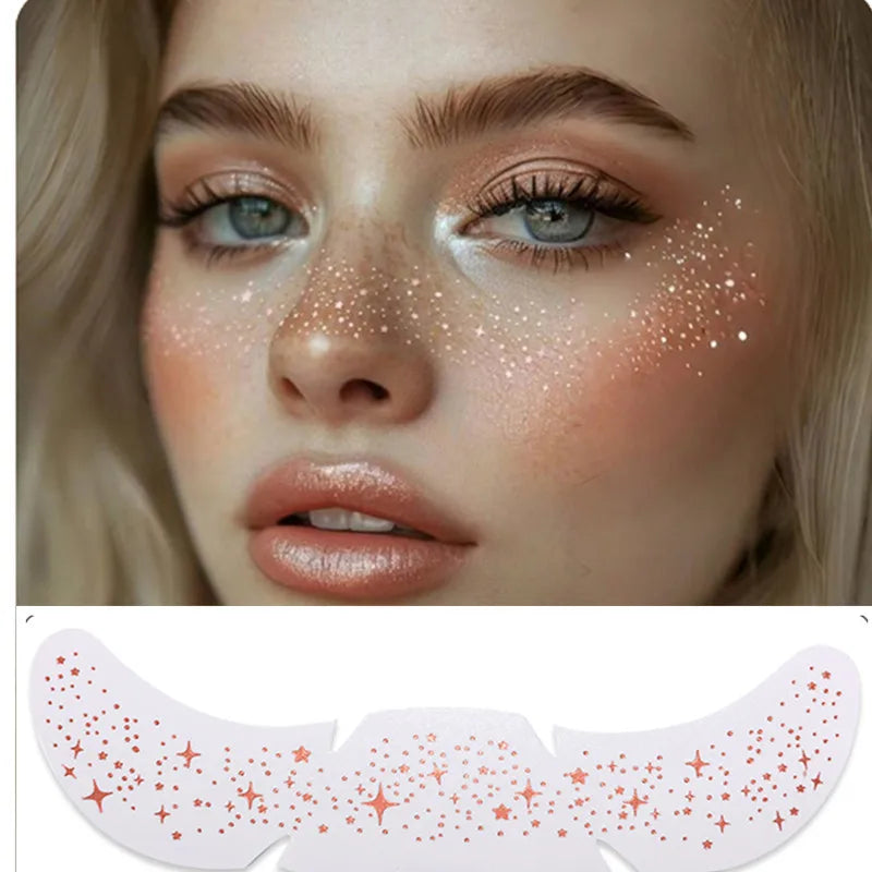 Waterproof Glitter Freckle Temporary Face Tattoo Stickers