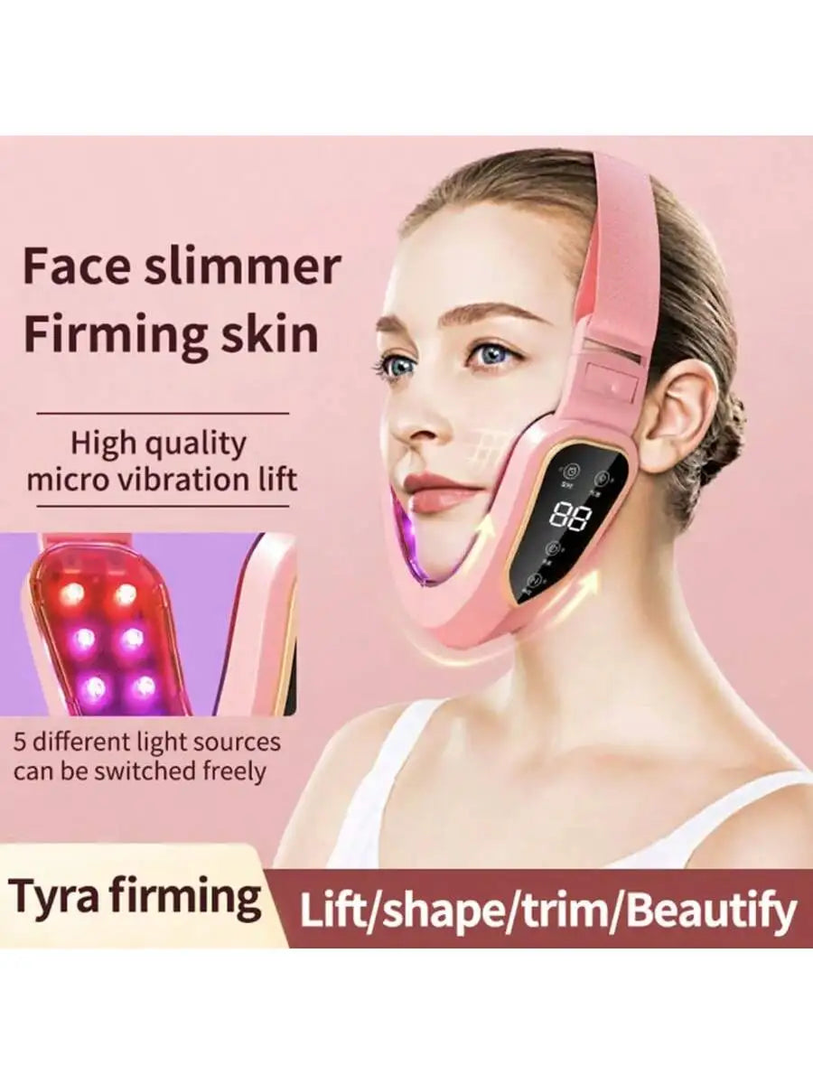 Smart Vibration Face Massager With Heating And Skin Tightening Features