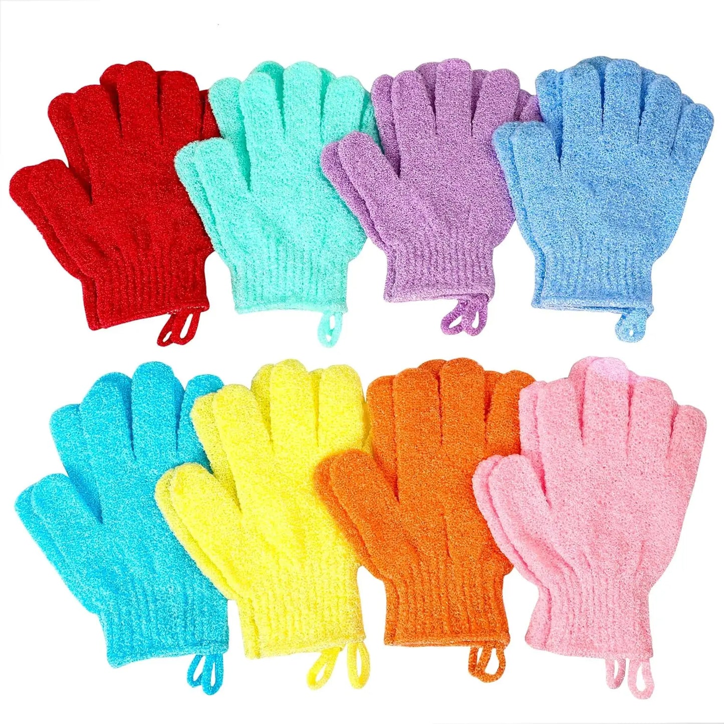 24 Pack Exfoliating Bath Gloves For Daily Body Scrubbing