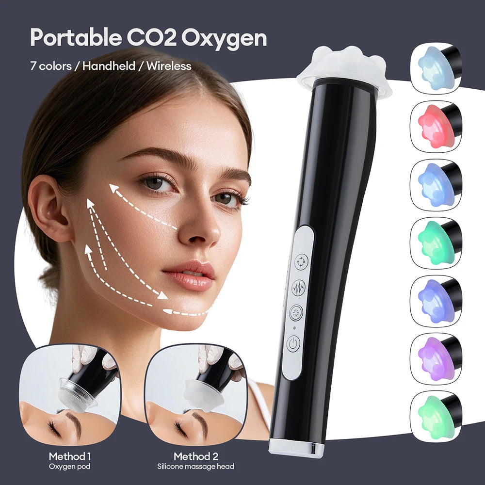 IEbilif Portable Facial Oxygen Bubble Pen For Skin Tightening And Puffiness Removal