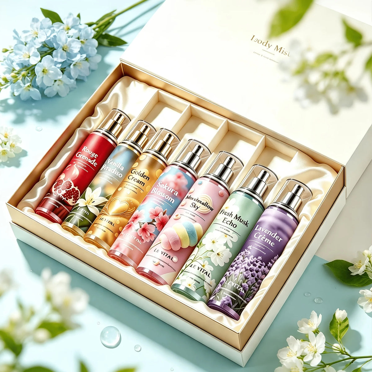 Levital Scented Hair And Body Spray Premium Gourmet Flower Fragrance