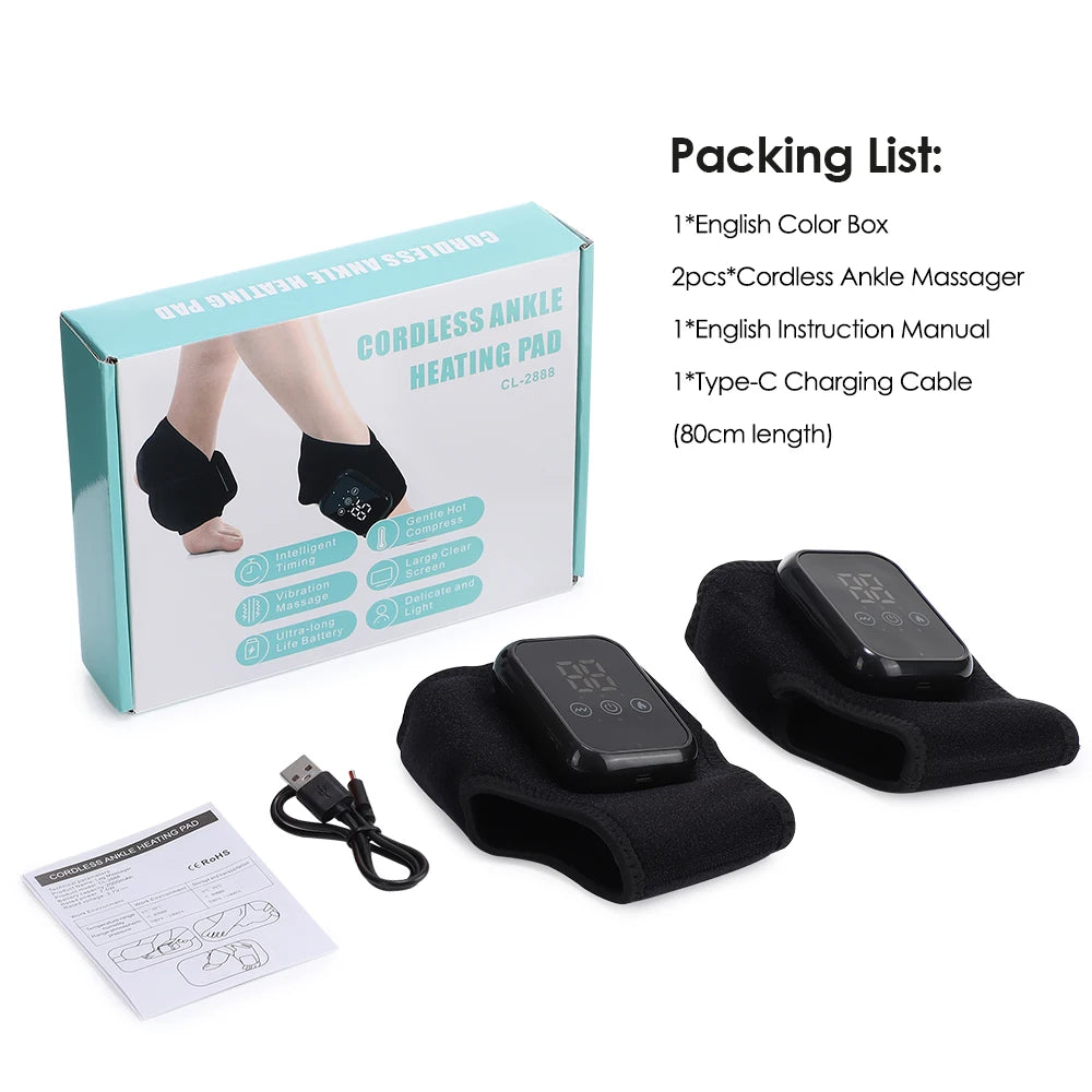Hailicare Ankle Massager With Heat And Vibration